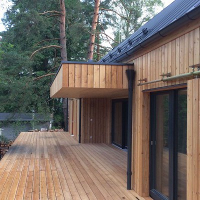 Timber cladding - vertical